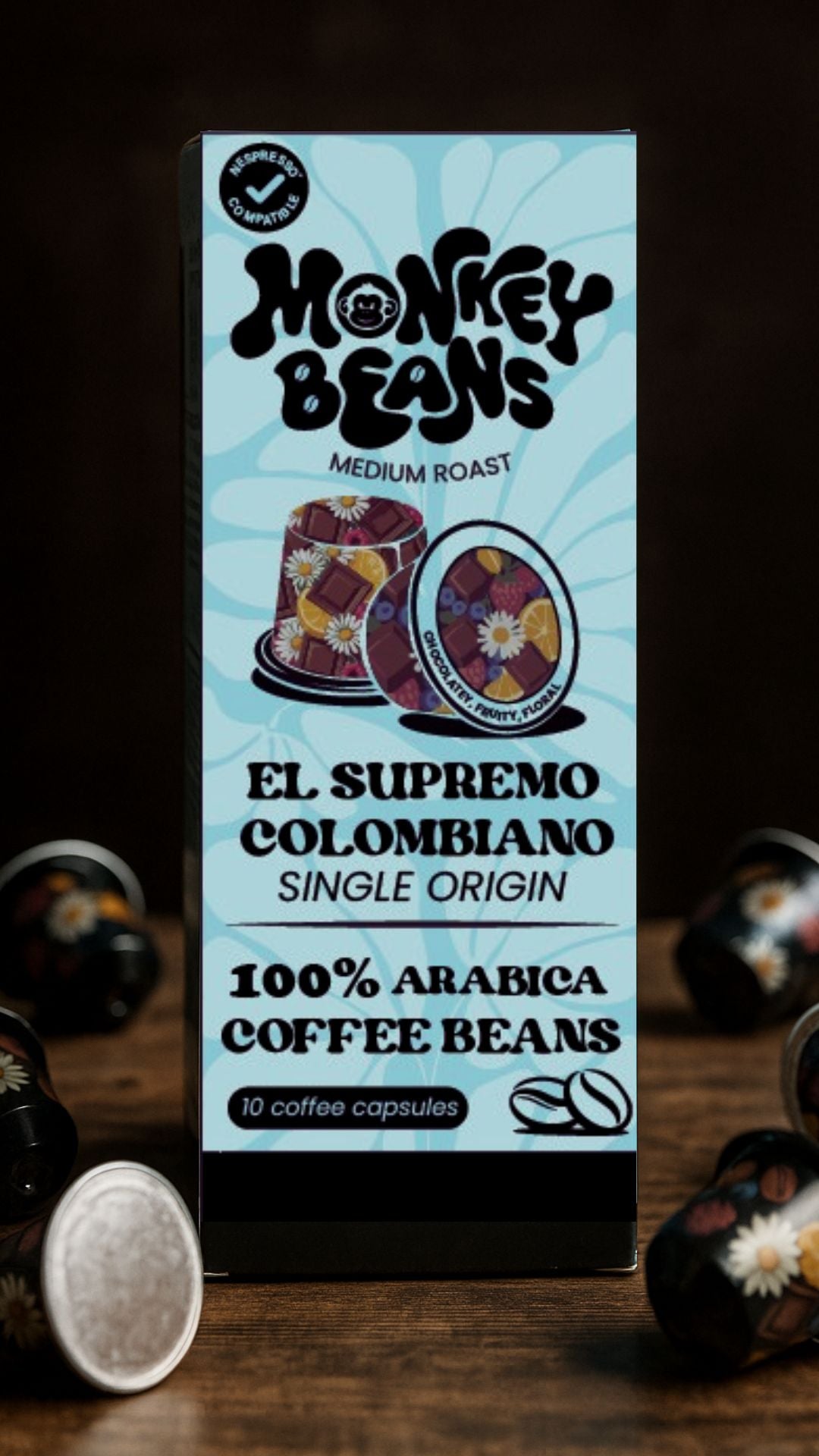 El Supremo Colombiano Nespresso®️ Compatible Coffee Capsules 100% Arabica Coffee Colombia Supremo Coffee